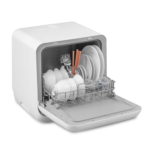 食洗機 食器洗い乾燥機 工事不要 コンパクト 上下ノズル洗浄 ISHT-5000-W [並行輸入品]